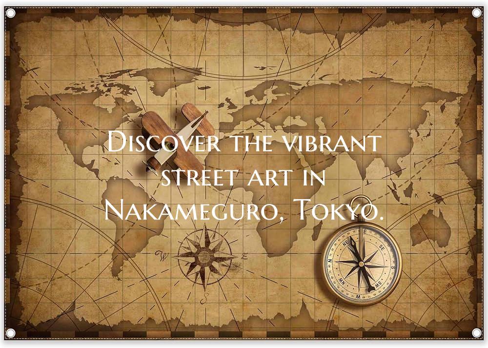Discover the vibrant street art in Nakameguro, Tok...