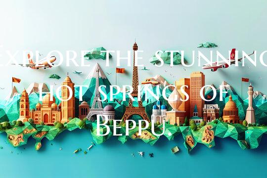 Explore the stunning hot springs of Beppu.