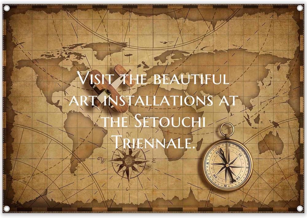 Visit the beautiful art installations at the Setou...