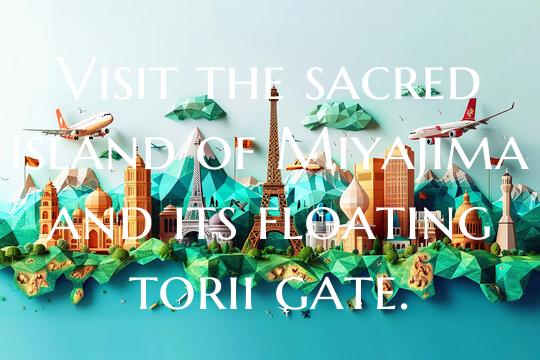 Visit the sacred island of Miyajima and its floati...